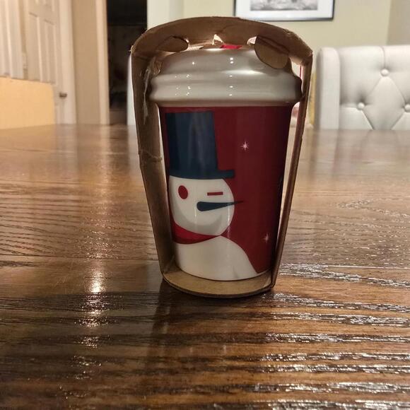 Starbucks Other - Starbucks Red and White Snowman Ornament